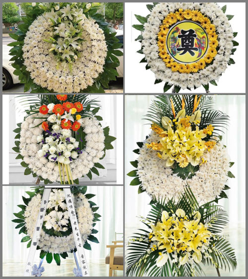 山西长治沁县南里乡梅沟村花圈速递